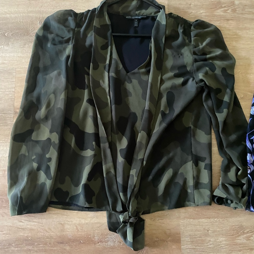 Camouflage Long Sleeve Women's Top